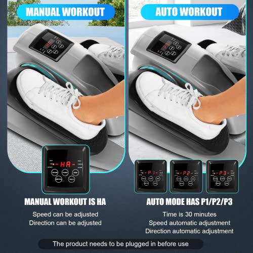 ANCHEER Under Desk Elliptical Machine – Quiet Pedal Exerciser for Seniors, Office & Home, Low-Impact Seated Leg Workout Equipment, Smart LCD Display, Remote Control - Image 8