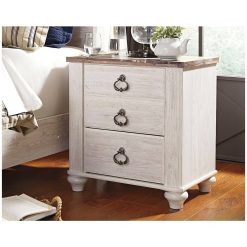 Alternative view of Willowton Nightstand Two-Tone – Signature Design by Ashley