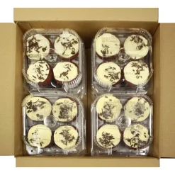 Alternative view of The Cheesecake Factory Bakery Red Velvet Medium Cupcake, 3.14 Ounce — 32 per Case.