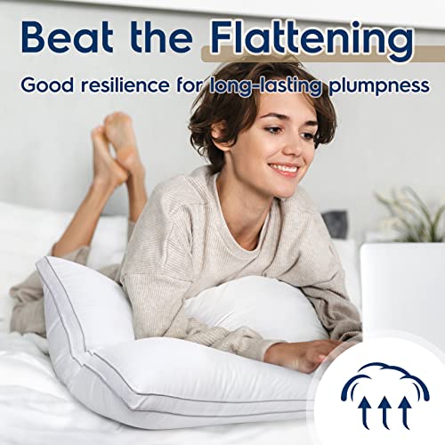 viewstar Bed Pillows King Size Set of 2, Hotel Quality, Down Alternative Big Pillow for Back, Stomach or Side Sleepers, Firm - Image 14
