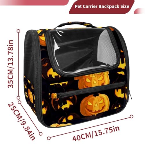 Halloween Pet Carrier Airline Approved Pet Carrier Bag Dog Carrier for Small Medium Cats Dogs Puppies Kitten - Image 107