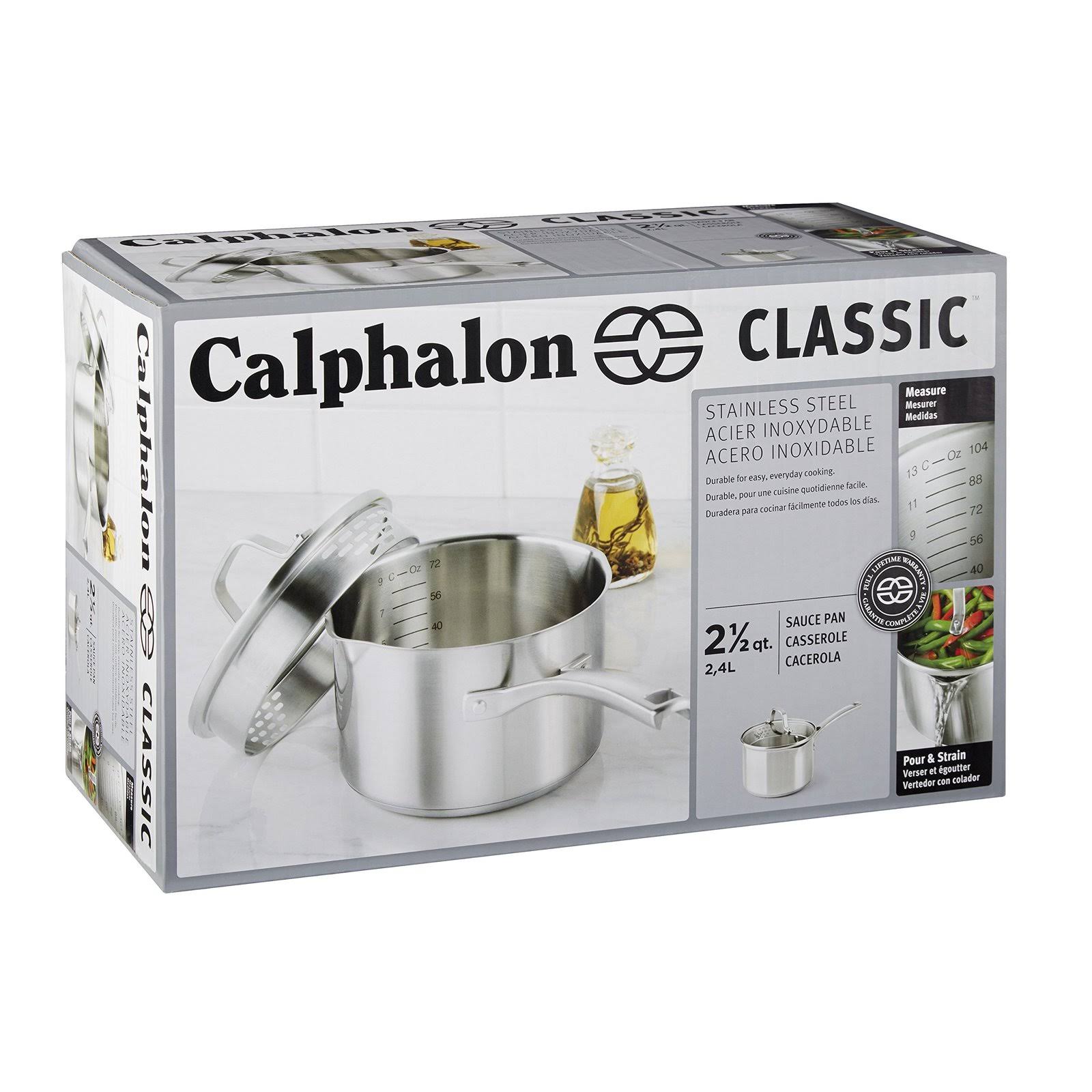 Calphalon Classic Stainless Steel 2.5-Qt. Sauce Pan - Image 3