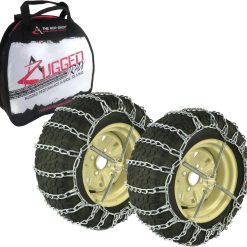 The ROP Shop Pair of 2 Link Tire Chains & Tensioners 23×10.5×12 for Snow Blowers, Lawn & Garden Tractors, Mowers & Riders, UTV, ATV, 4-Wheelers, Utility Vehicles