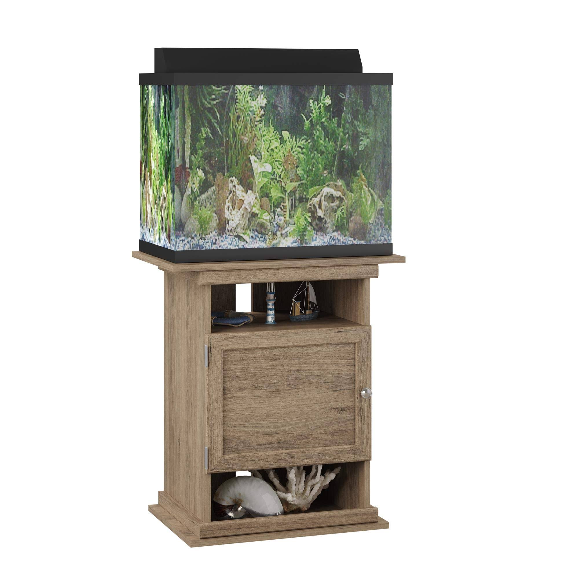 Flipper 10/20 Gallon Aquarium Stand, Rustic Oak - Image 2