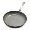 GreenPan Chatham Hard Anodized Healthy Ceramic Nonstick, 12 Frying Pan Skillet with Lid, PFAS-Free, Dishwasher Safe, Oven Safe, Gray