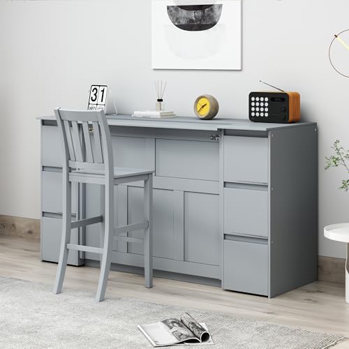 Twin Size Murphy Beds with Charging Station and Storage Drawers, Wood Cabinet Bed Frame, Wall Bed with Outlet & USB Ports for Home Office Studio, White - Image 25