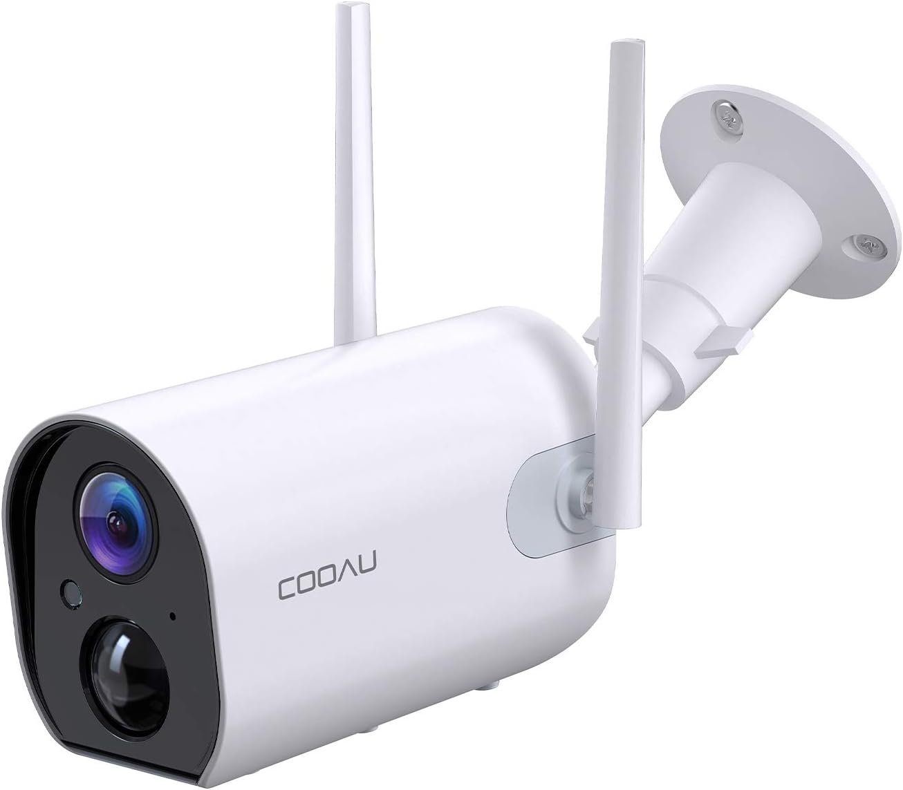 Wireless Outdoor Security Camera COOAU 15000mAh Rechargeable Battery Powered Camera WiFi IP Home Surveillance Camera 1080P Night Vision IP66 Waterproof Human Motion Detection iOS Android (Black) - Image 2