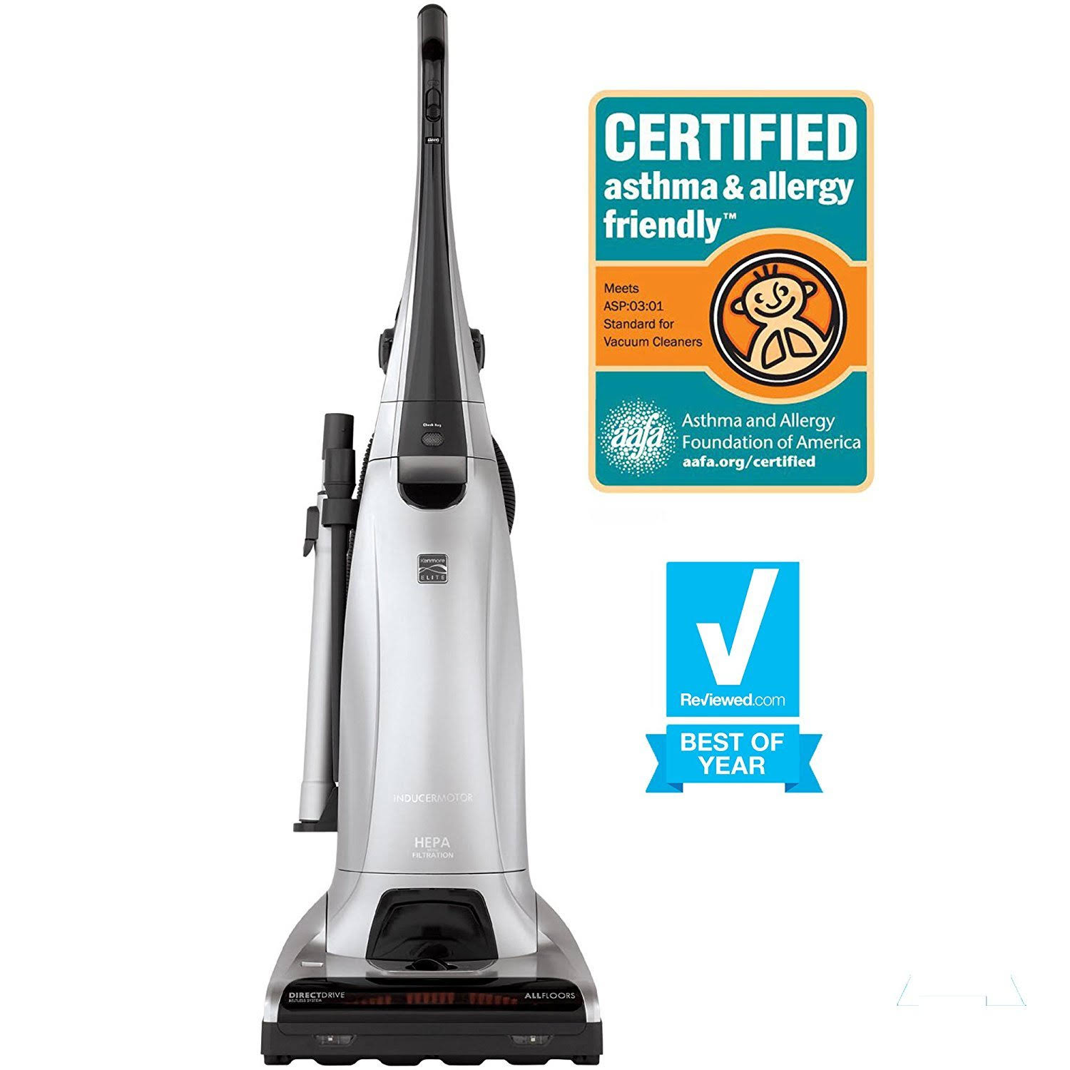 Kenmore Elite 31150 Pet Friendly Bagged Upright Vacuum w/Pet Handi-Mate Silver - Image 3