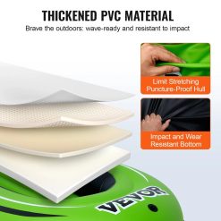 Alternative view of SKYSHALO 2-Person PVC Inflatable Boat with Aluminum Oars and High-Output Pump
