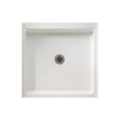 Swan Veritek 32 in. x 32 in. Single Threshold Shower Pan in White
