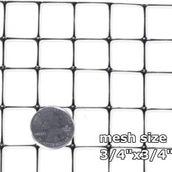 Alternative view of OldMacDonald Deer and Animal Fence Barrier Netting (55gr/sq m.) 7.5′ x 100′ (2.3m x 30m) (mesh 19x19mm)