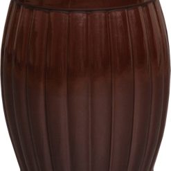 Emissary Garden Stool; Brown