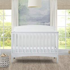 Alternative view of Delta Children Archer Solid Panel 4-in-1 Convertible Baby Crib – Greenguard Gold Certified, Bianca White