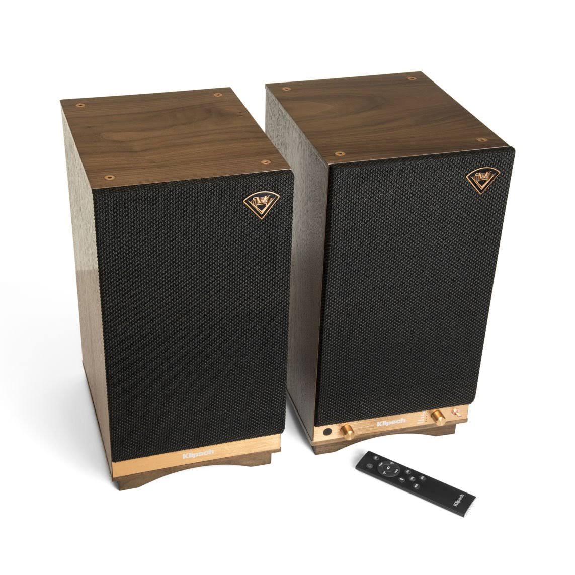Klipsch The Sixes 2-way Table-top Heritage Wireless Series Speakers – 200W RMS – Pair – Wireless – Walnut - Image 5