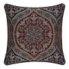 J Queen New York Red Taormina 20 inch Square Decorative Throw Pillow