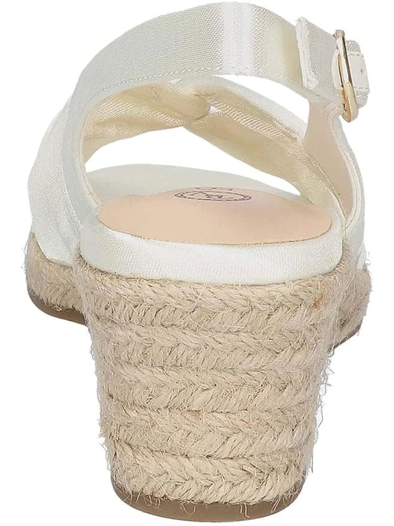 BELLA VITA Womens White Padded Kimora Round Toe Wedge Buckle Espadrille Shoes 10 M - Image 2