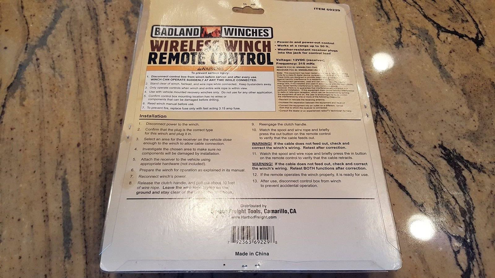 Badland 69229 Wireless Winch Remote Control - Image 2