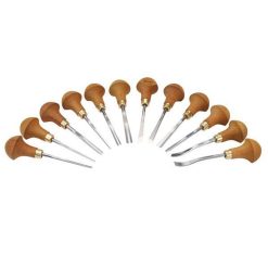 Pfeil Swiss Made Palm Handled Carving Tool Set, 12 Piece – Woodcraft