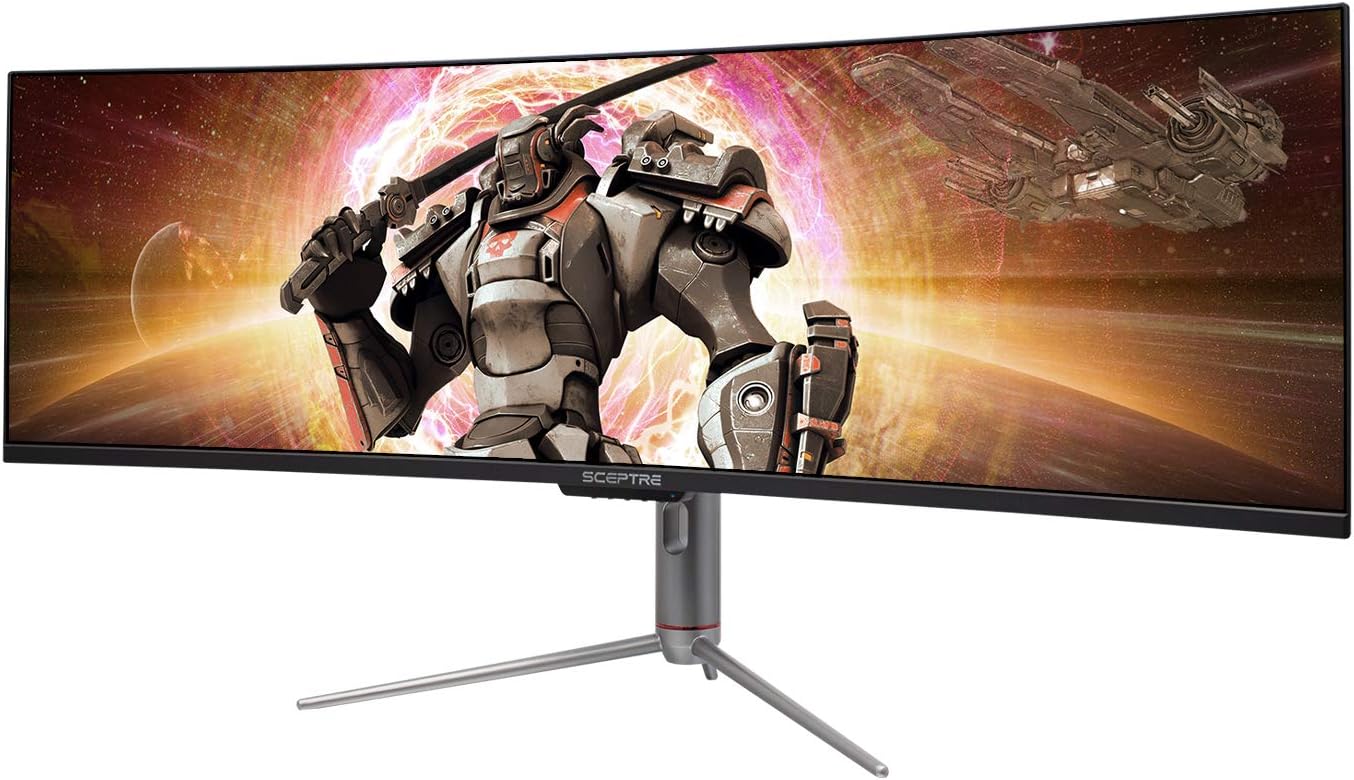 Sceptre Curved 49 inch (5120×1440) Dual QHD 32:9 Gaming Monitor up to 120Hz DisplayPort HDMI Build-in Speakers, Gunmetal Black 2021 (C505B-QSN168) - Image 3