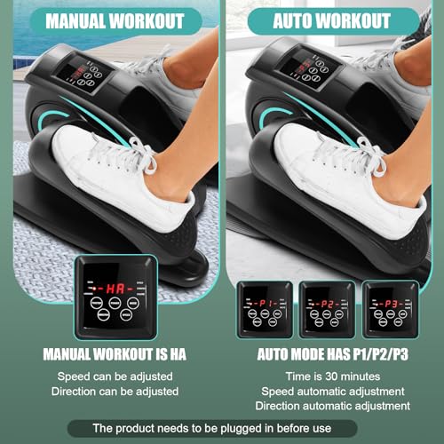 ANCHEER Under Desk Elliptical Machine – Quiet Pedal Exerciser for Seniors, Office & Home, Low-Impact Seated Leg Workout Equipment, Smart LCD Display, Remote Control - Image 16