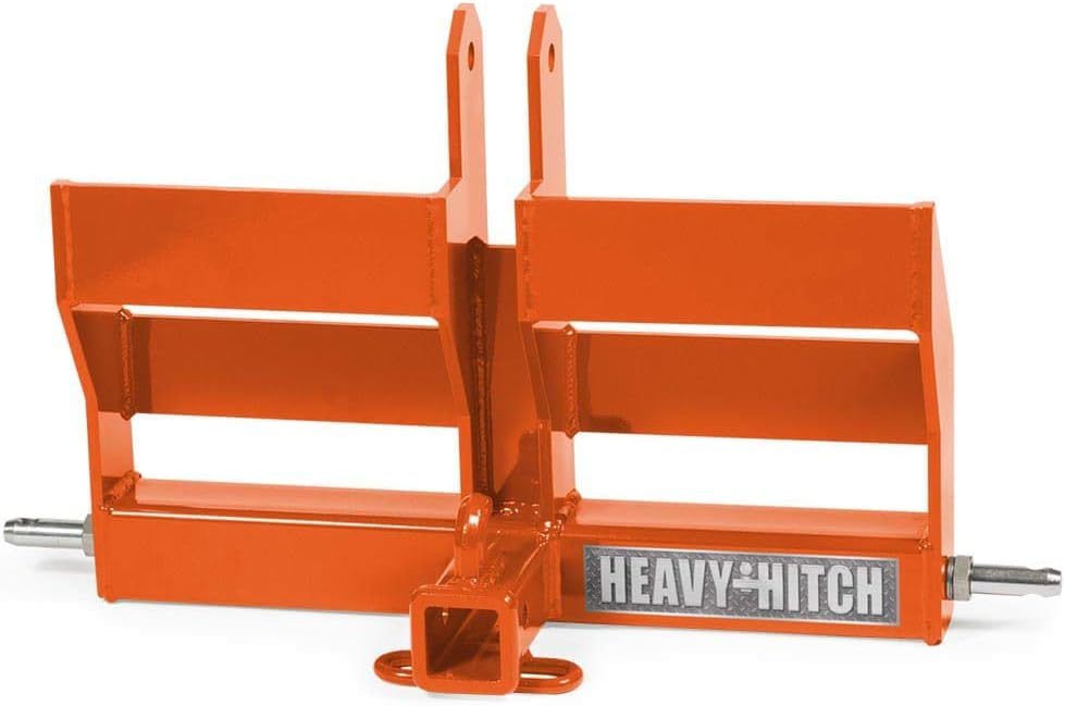 Category 1, 3 Point Hitch Receiver Drawbar with Dual Weight Bracket – Green - Image 3