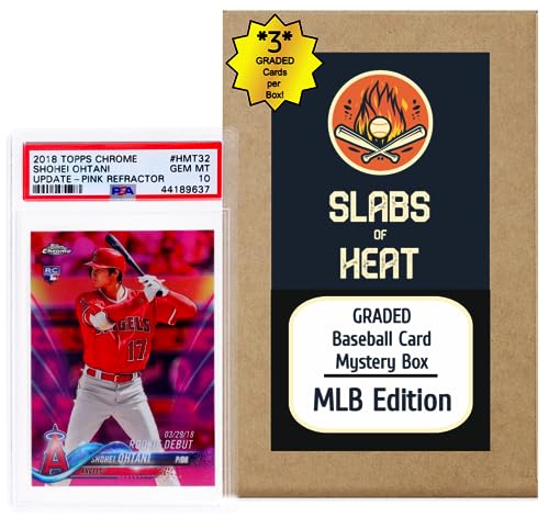 Three Graded Baseball Cards Gift Box: MLB Edition ??Three Premium PSA/BGS Graded 10, 9.5 or 9 Cards ??Potential Rookie Autographs & Numbered RC Refractors??Gift for Baseball Fans??by Slabs of Heat - Image 7
