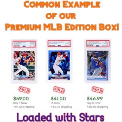 Alternative view of Three Graded Baseball Cards Gift Box: MLB Edition ??Three Premium PSA/BGS Graded 10, 9.5 or 9 Cards ??Potential Rookie Autographs & Numbered RC Refractors??Gift for Baseball Fans??by Slabs of Heat