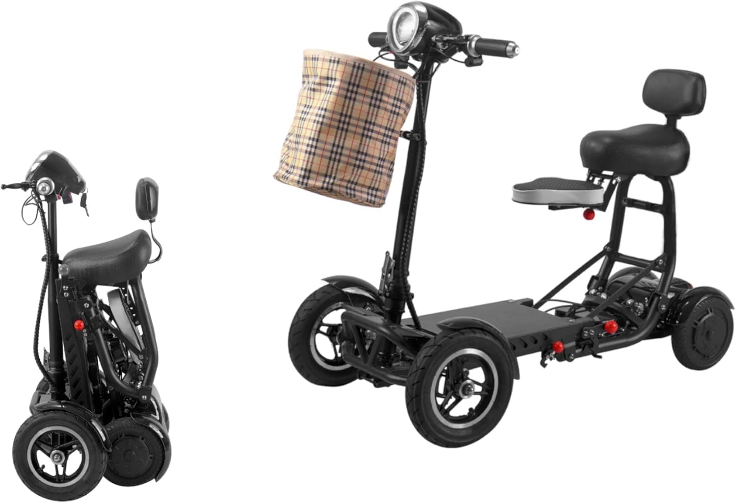 Generic 2022 New United Mobility City Slicker Battery Powered Mobility Scooter Heavy Duty Lightweight Folding 17 Miles Range Scooter (White)