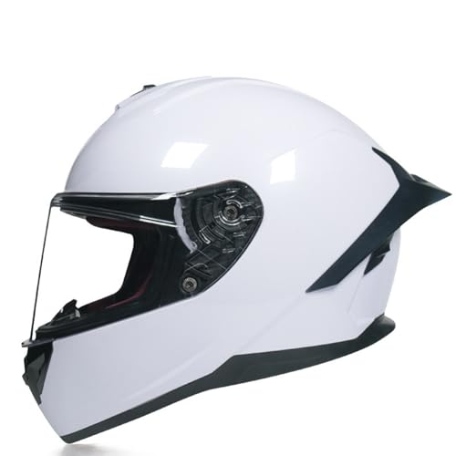 Full Face Motorcycle Helmet Crash Integrated Helmet with HD Visor Four Seasons Crash Helmet Men Women DOT Approved Ventilation System Motorcross Helmets