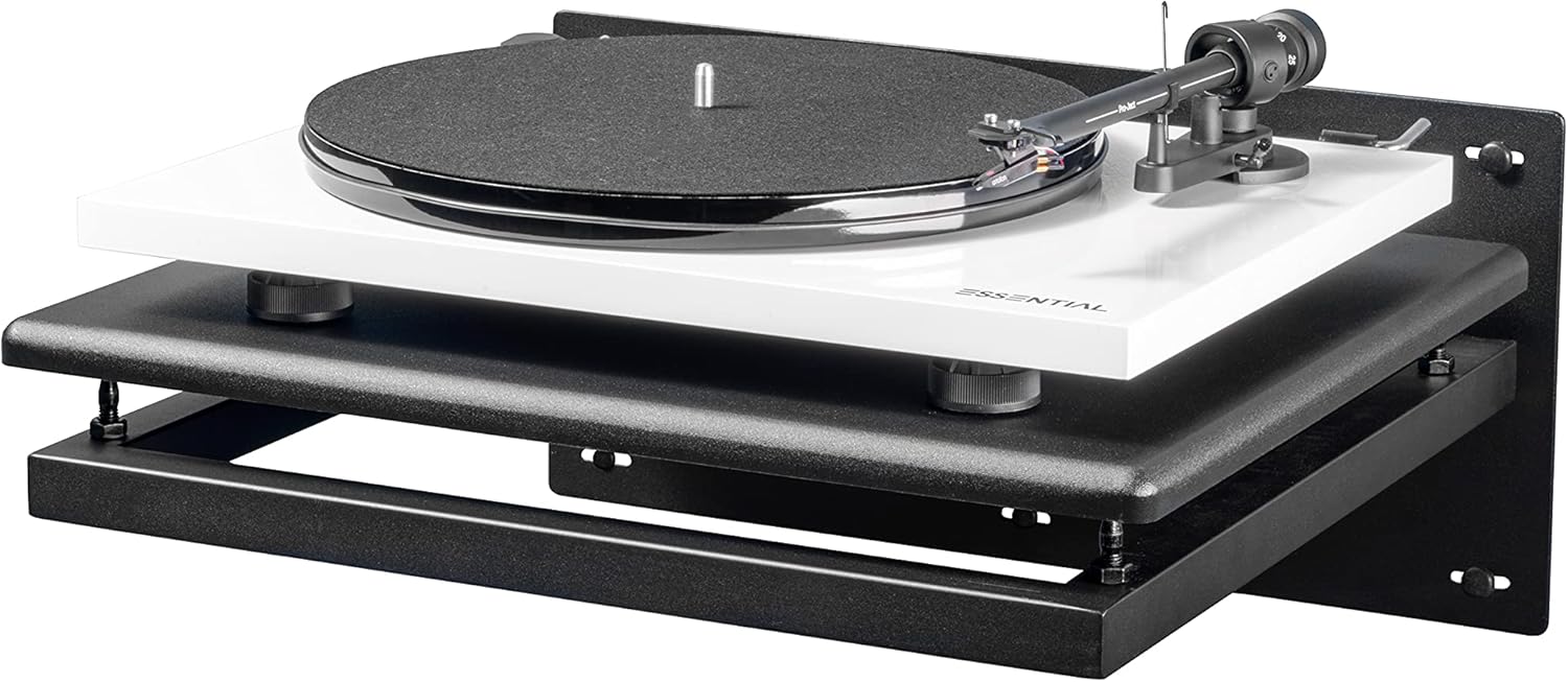Pangea Audio Turntable Wall-Mount Record Player Shelf Black - Image 3