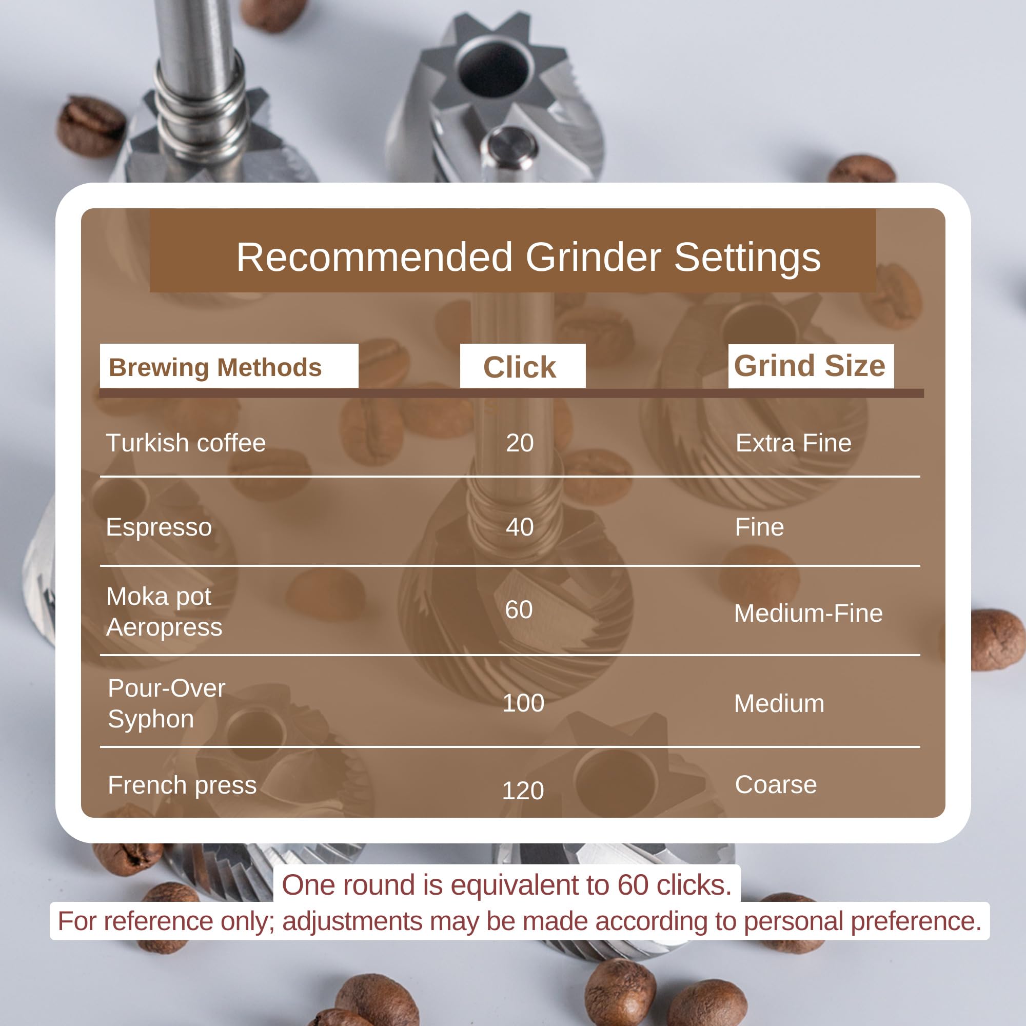 KINGrinder K6 Manual Hand Coffee Grinder with Straight Handle - Image 15
