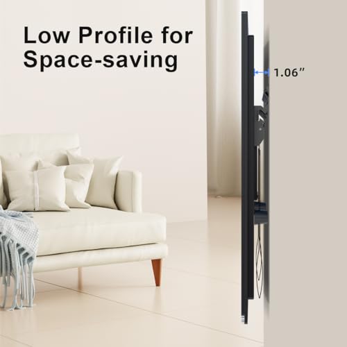 Suptek Studless TV Wall Mount for Most 23-60 Inch TVs up to 99 lbs, Low Profile No Drill TV Mount, Drywall TV Bracket with Max VESA 400x400mm, No Stud, No Drill, Easy Install, MF8 - Image 3