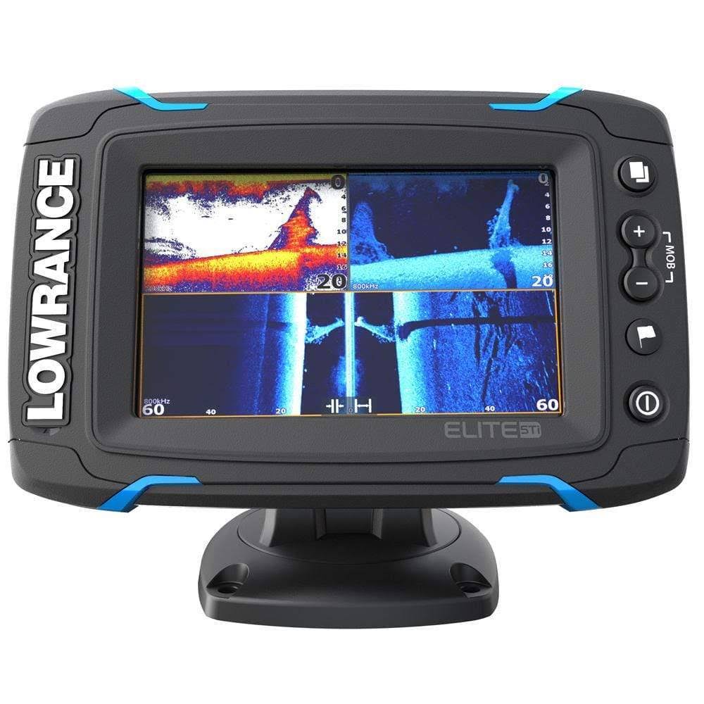 Lowrance Elite-5 Ti Touchscreen Sonar Fish Finder with DownScan Transducer