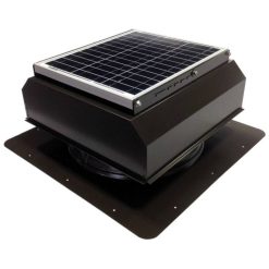 Attic Breeze Gen 3 AB-3523A-BRN Self-Flashing Attached Solar Attic Fan 35W Brown