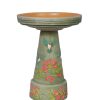Burley Clay Hummingbird Bird Bath Set