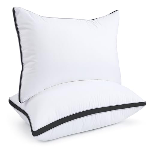viewstar Bed Pillows King Size Set of 2, Hotel Quality, Down Alternative Big Pillow for Back, Stomach or Side Sleepers, Firm - Image 2
