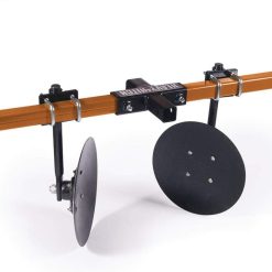 Heavy Hitch Multi-Purpose Disc Cultivator Garden Bedder Attachment with Discs Only Powdercoated in Orange | USA Made for Small Tractor Applications