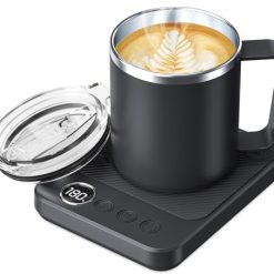 Alternative view of Coffee Mug Warmer & Mug Set for Desk, Electric Coffee Cup Warmer with 16oz Heated Mug, Smart Coffee Heater with Auto Shut Off for Office/Home, Christmas/Birthday/Coffee Gifts for Men & Women,Black