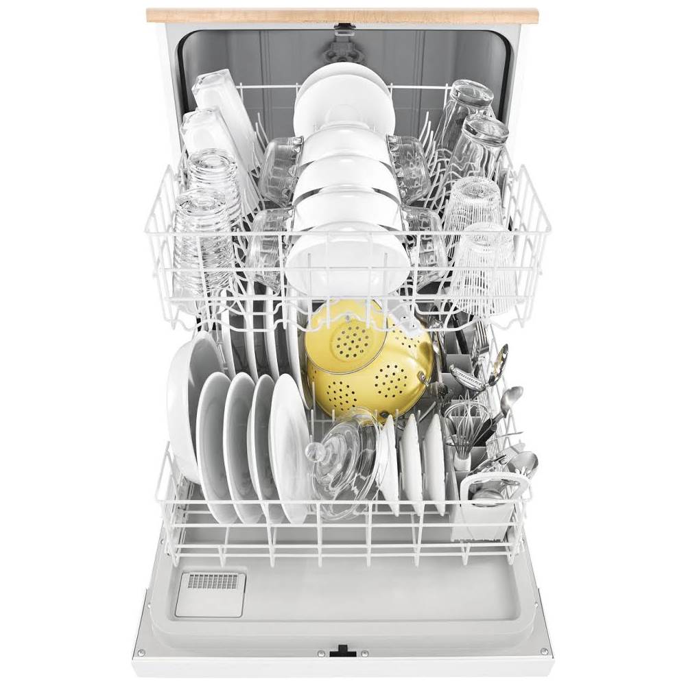 Whirlpool – 24 Front Control Tall Tub Portable Dishwasher – White - Image 2