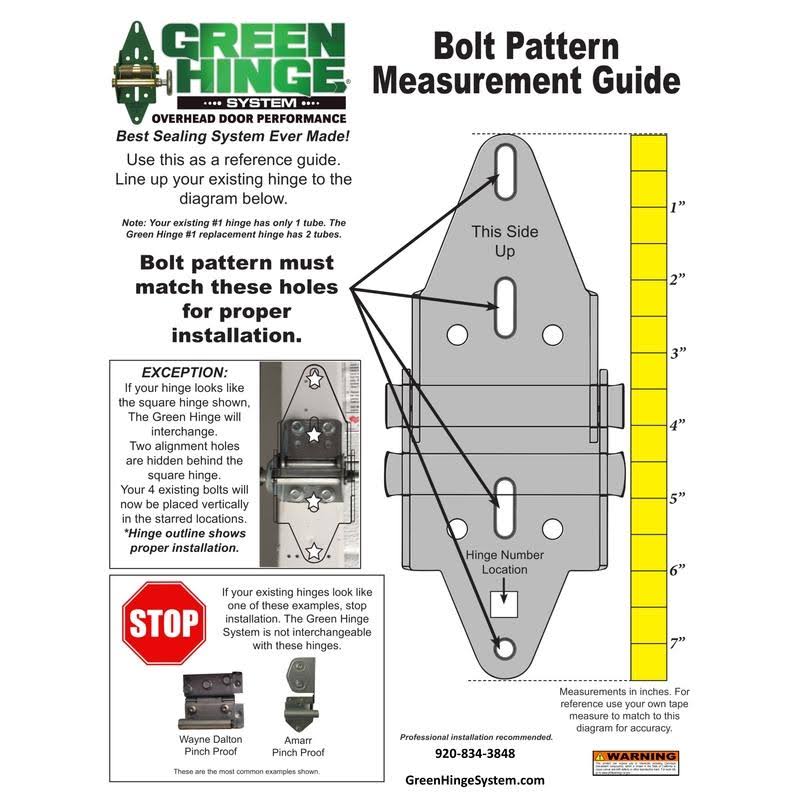 Green Hinge System 5766993 Steel Commercial Garage Door Hinge for 4 - Image 9