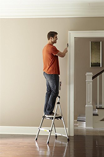 COSCO 2 Step Lite Solutions Folding Step Stool, Aluminum/Black - Image 4