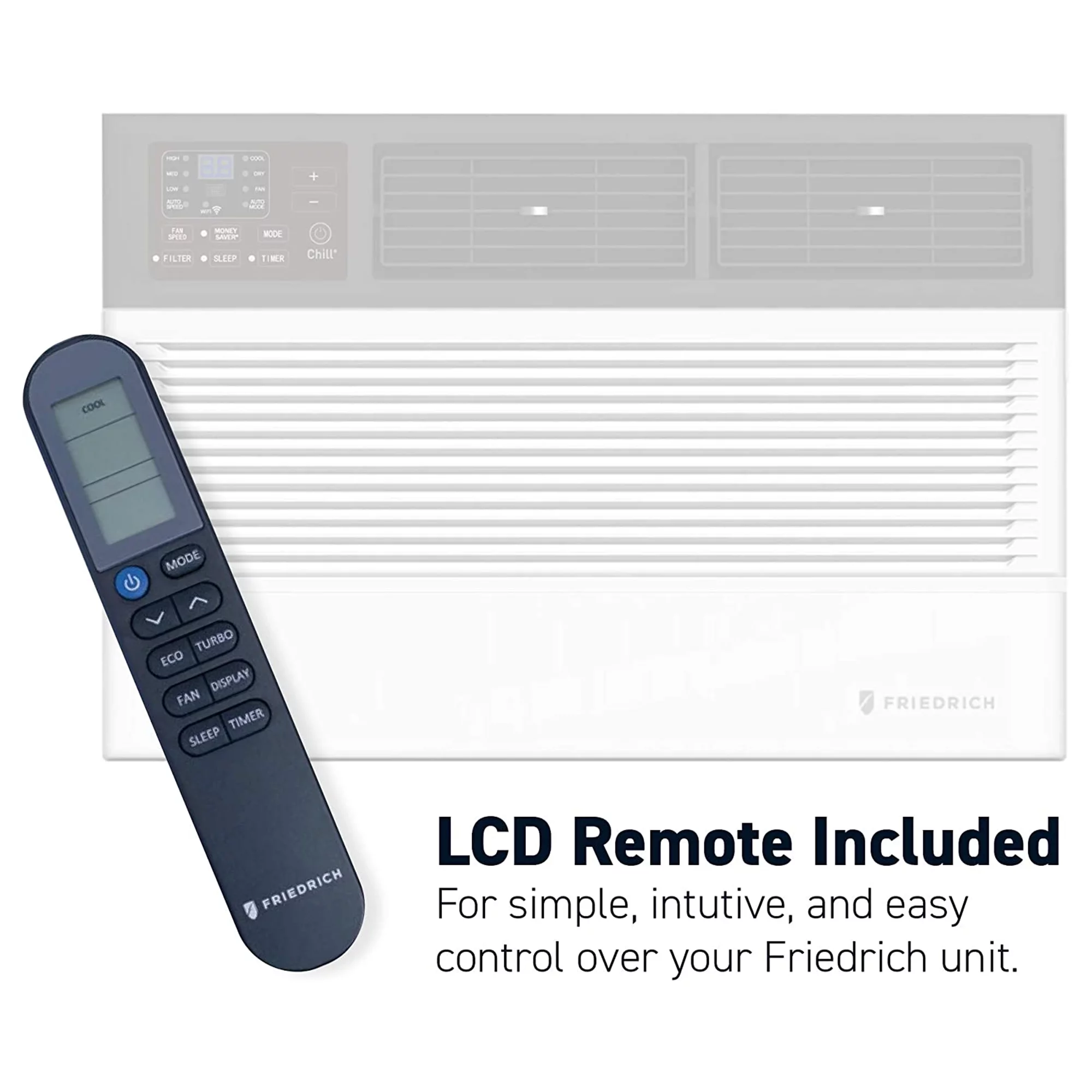 Friedrich Chill Premier Wi-Fi Controlled Air Conditioner Window Unit, White - Image 7