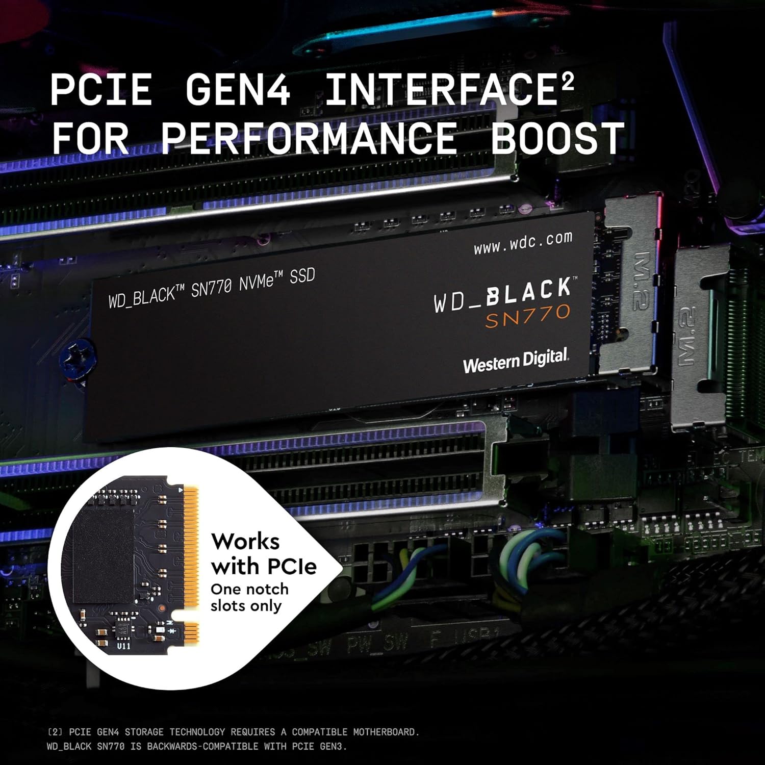 WD_BLACK 2TB SN770 NVMe Internal Gaming SSD Solid State Drive – Gen4 PCIe, M.2 2280, Up to 5,150 MB/s – WDS200T3X0E - Image 10