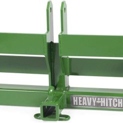 Alternative view of Category 1, 3 Point Hitch Receiver Drawbar with Dual Weight Bracket – Green
