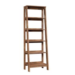 Sauder Trestle 5-Shelf Bookcase – Vintage Oak