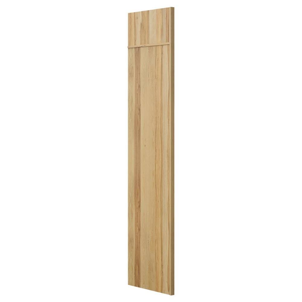 Hampton Bay 0.5x84x24 in. Refrigerator End Panel Kit in Natural Hickory KAREP-NHK
