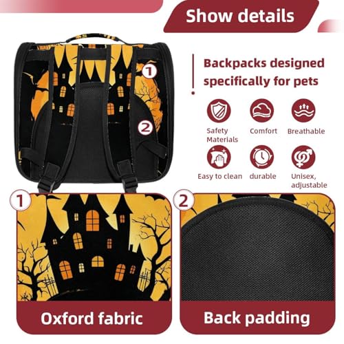 Halloween Pet Carrier Airline Approved Pet Carrier Bag Dog Carrier for Small Medium Cats Dogs Puppies Kitten - Image 39