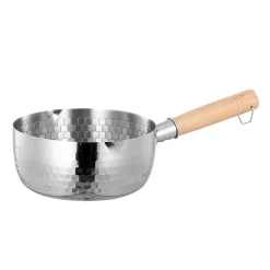 Alternative view of CUTICATE Japanese Saucepan Sauce Pan Universal Stoves Noodles Pasta Long Handle Stovepot Cooking Pot for Hiking Indoor Outdoor Camping 18cm