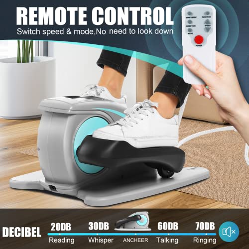 ANCHEER Under Desk Elliptical Machine – Quiet Pedal Exerciser for Seniors, Office & Home, Low-Impact Seated Leg Workout Equipment, Smart LCD Display, Remote Control - Image 10