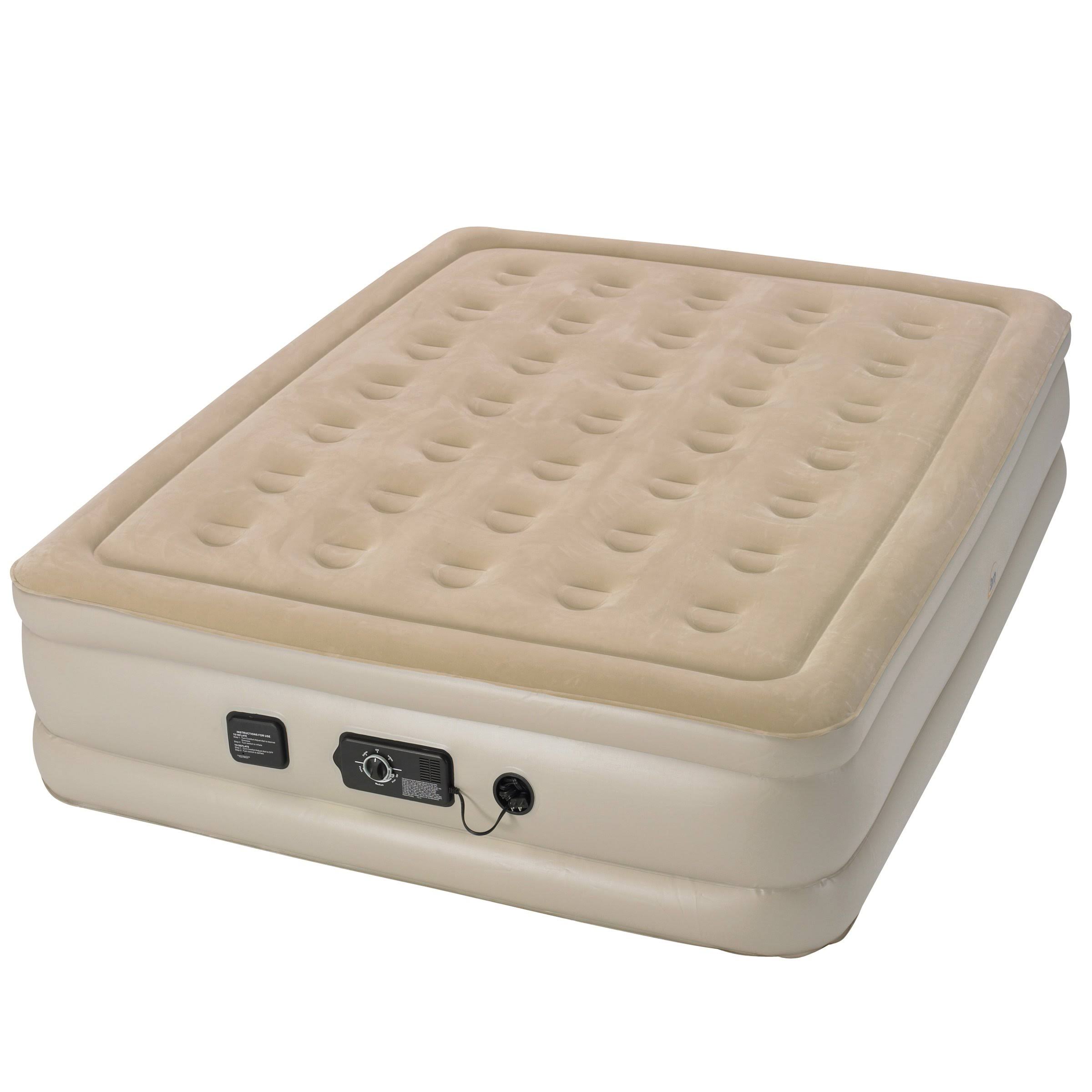 Serta Raised Air Bed with Never Flat Pump, Queen